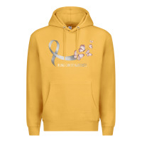 Mustard pretty white ribbon support lung cancer awareness t shirt Premium Hoodie - Craftify