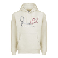 Oatmeal Heather pretty white ribbon support lung cancer awareness t shirt Premium Hoodie - Craftify
