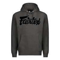 Charcoal Heather Fairtex Combat Sport Style Black Premium Hoodie - Craftify