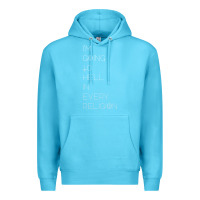 Ocean Blue i'm  going to  hell in  every  religion Premium Hoodie - Craftify