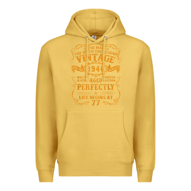 Vintage 1946 The Man Myth Legend 77 Year Old Birthday Gifts Premium Hoodie by trangStudio | Teevron