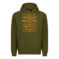 Army Green vintage 1946 the man myth legend 77 year old birthday gifts Premium Hoodie - trangStudio