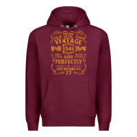 Burgundy vintage 1946 the man myth legend 77 year old birthday gifts Premium Hoodie - trangStudio