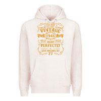 Pale Pink vintage 1946 the man myth legend 77 year old birthday gifts Premium Hoodie - trangStudio