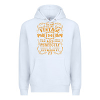 White vintage 1946 the man myth legend 77 year old birthday gifts Premium Hoodie - trangStudio