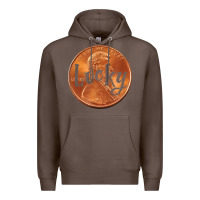 Coffee Cute Good Luck Gift - Lucky Penny Premium Hoodie - Craftify