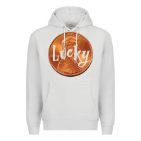 Dove Grey Cute Good Luck Gift - Lucky Penny Premium Hoodie - Craftify