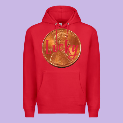 Cute Good Luck Gift - Lucky Penny Premium Hoodie Designed By Craftify