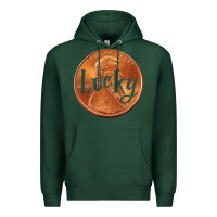 Sports Green Cute Good Luck Gift - Lucky Penny Premium Hoodie - Craftify