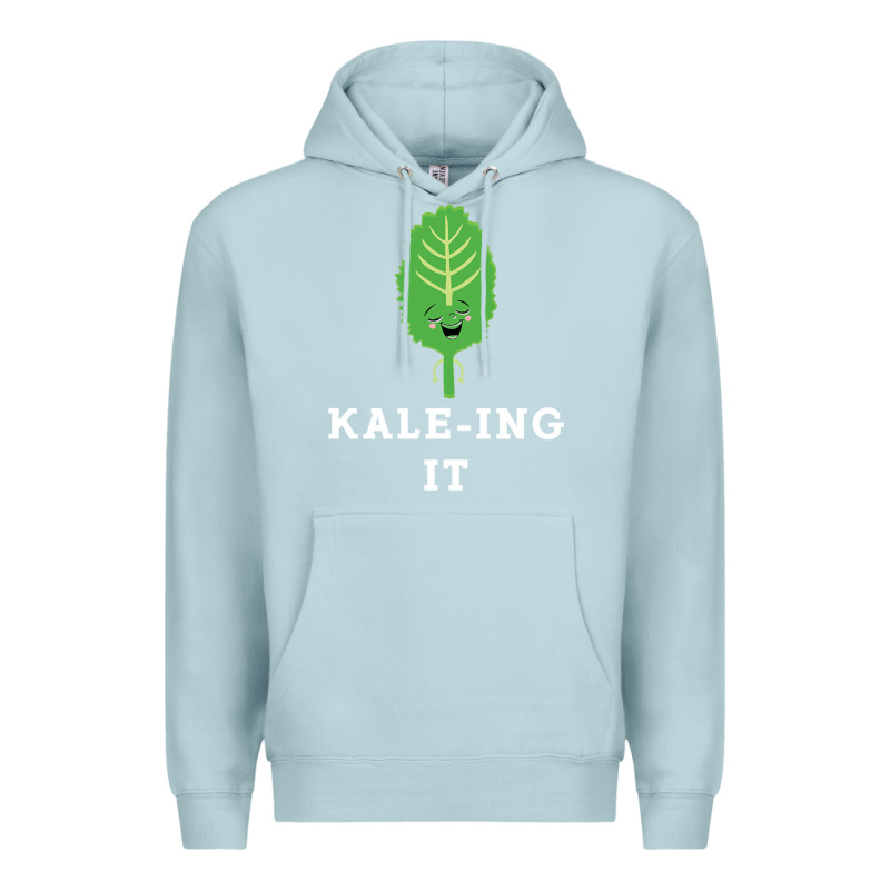 Kaleing It Kale Art For Vegans Vegetarians Premium Hoodie by Craftify | Teevron