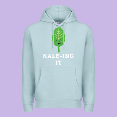 Kaleing It Kale Art For Vegans Vegetarians Premium Hoodie Designed By Craftify