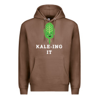 Chestnut kaleing it kale art for vegans vegetarians Premium Hoodie - Craftify