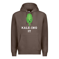 Coffee kaleing it kale art for vegans vegetarians Premium Hoodie - Craftify