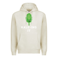 Oatmeal Heather kaleing it kale art for vegans vegetarians Premium Hoodie - Craftify