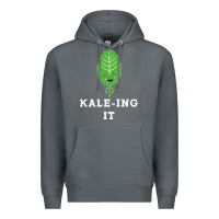Rock kaleing it kale art for vegans vegetarians Premium Hoodie - Craftify