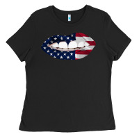 Black Lips American Flag Ladies Tee - Bettercallsaul