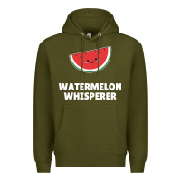 Army Green watermelon t  shirt watermelon whisperer t  shirt Premium Hoodie - Craftify