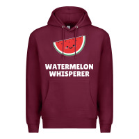 Burgundy watermelon t  shirt watermelon whisperer t  shirt Premium Hoodie - Craftify