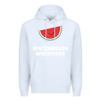White watermelon t  shirt watermelon whisperer t  shirt Premium Hoodie - Craftify