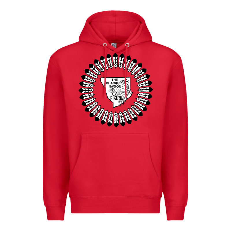 Blackfeet Nation Flag   Blackfeet Premium Hoodie by Craftify | Teevron