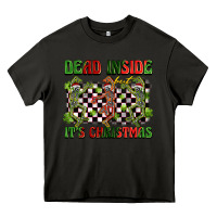 Asphalt dead inside but it's christmas dancing skeletons Heavy Core Tee - BarkalooDesign