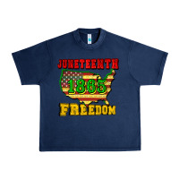 Navy juneteenth 1865 freedom Urban Heavy Tee - CowGirlArtShop