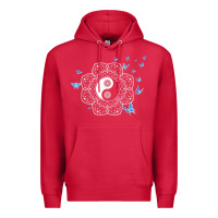 Cardinal yin yang with butterflies ancient chinese yin yang Premium Hoodie - Craftify