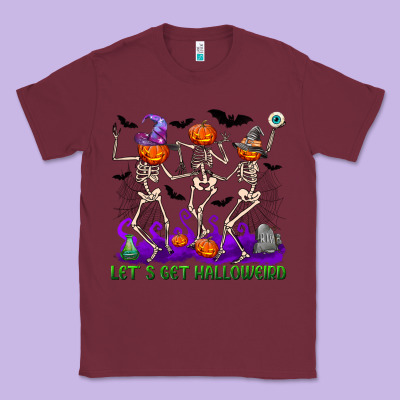 Let's Get Halloweird Classic Tee Designed By Nancycooperartshop