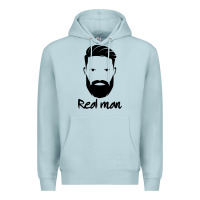 Blue Mist Real Man Premium Hoodie - Craftify
