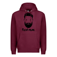 Burgundy Real Man Premium Hoodie - Craftify