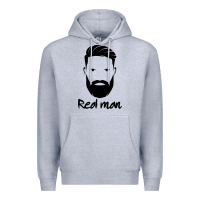 Heather Grey Real Man Premium Hoodie - Craftify