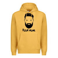 Mustard Real Man Premium Hoodie - Craftify