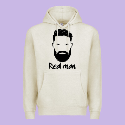 Real Man Premium Hoodie Designed By Craftify