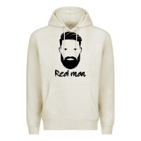 Oatmeal Heather Real Man Premium Hoodie - Craftify