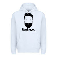 White Real Man Premium Hoodie - Craftify