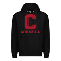 Black cornell big red Premium Hoodie - Craftify