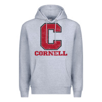 Heather Grey cornell big red Premium Hoodie - Craftify