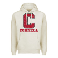 Oatmeal Heather cornell big red Premium Hoodie - Craftify
