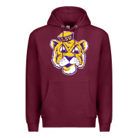 Burgundy Vintage Louisiana State Tiger Mascot Premium Hoodie - Craftify