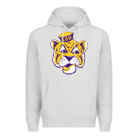 Dove Grey Vintage Louisiana State Tiger Mascot Premium Hoodie - Craftify