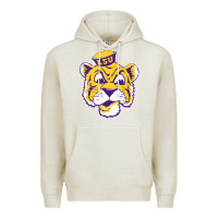 Oatmeal Heather Vintage Louisiana State Tiger Mascot Premium Hoodie - Craftify