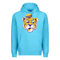 Ocean Blue Vintage Louisiana State Tiger Mascot Premium Hoodie - Craftify