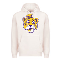 Pale Pink Vintage Louisiana State Tiger Mascot Premium Hoodie - Craftify