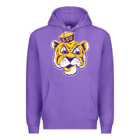 Purple Vintage Louisiana State Tiger Mascot Premium Hoodie - Craftify