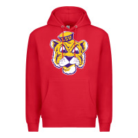 Red Vintage Louisiana State Tiger Mascot Premium Hoodie - Craftify