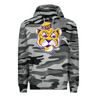 Slate Camo Vintage Louisiana State Tiger Mascot Premium Hoodie - Craftify