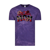 Cloud Purple cheer mom  maroon Vintage Tee - CowGirlArtShop