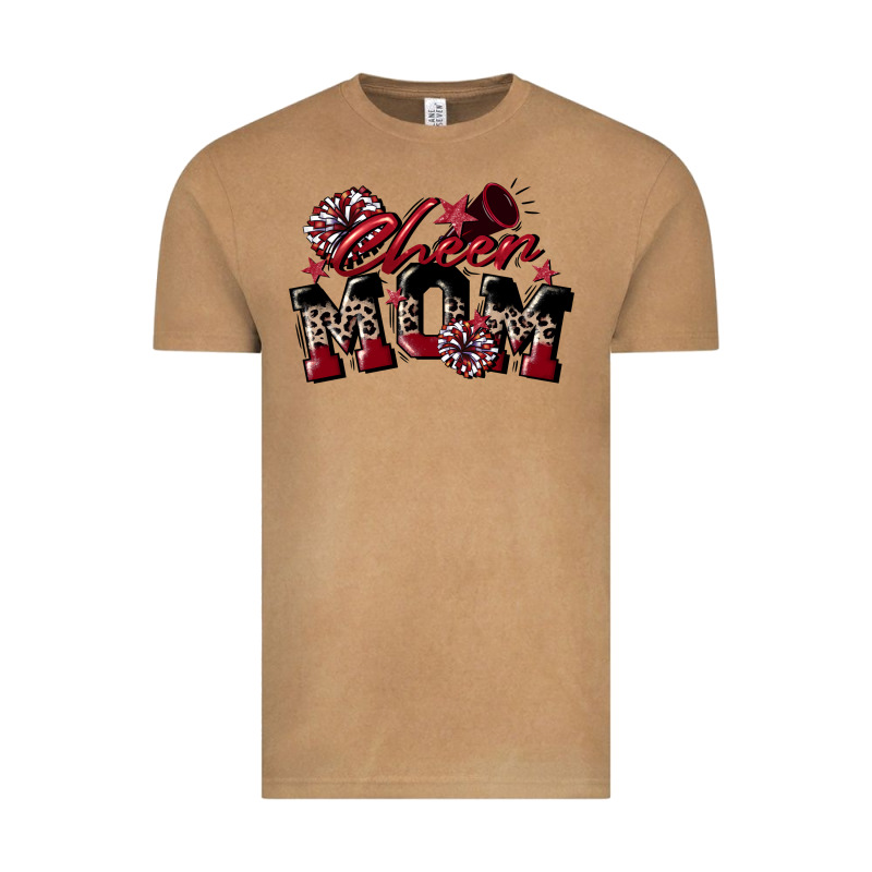 Cheer Mom  Maroon Vintage Tee by CowGirlArtShop | Teevron