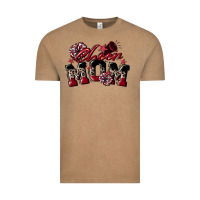 Vintage Coffee cheer mom  maroon Vintage Tee - CowGirlArtShop