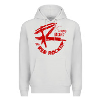 Dove Grey red rocker music Premium Hoodie - Craftify